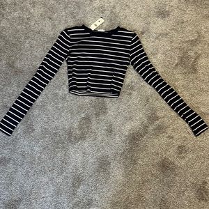 Striped crop top